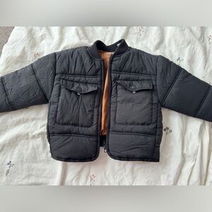 Zara Black Quilted Jacket for Kids